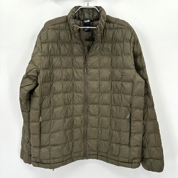 The North Face Thermoball Eco Full Zip Jacket sz XL Men's Taupe Green NF0A3Y3N - Picture 1 of 14